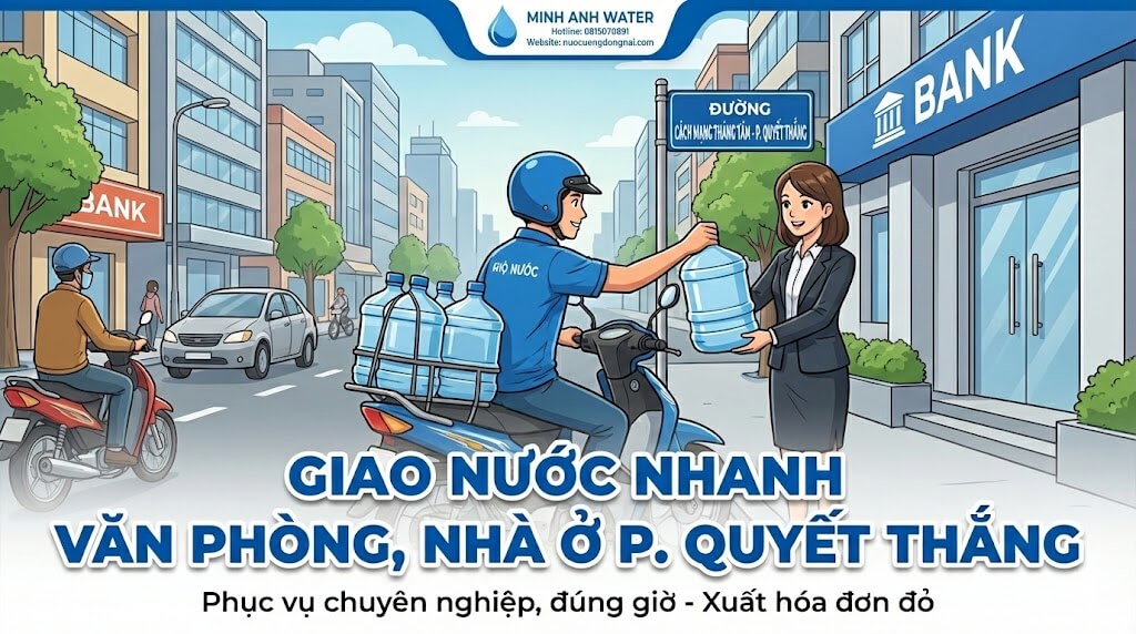Giao nước uống Phường Quyết Thắng