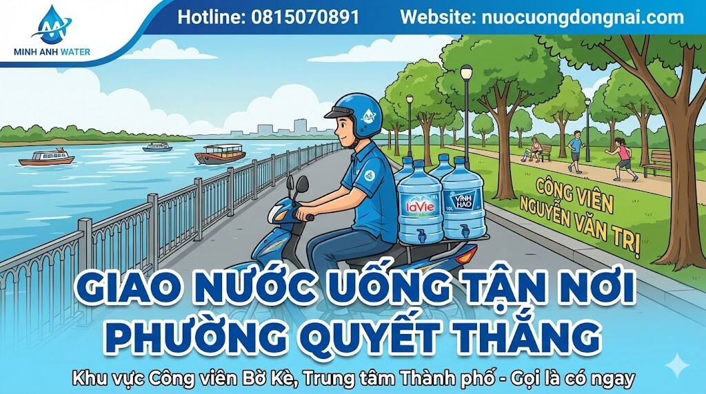 Giao nước uống Phường Quyết Thắng