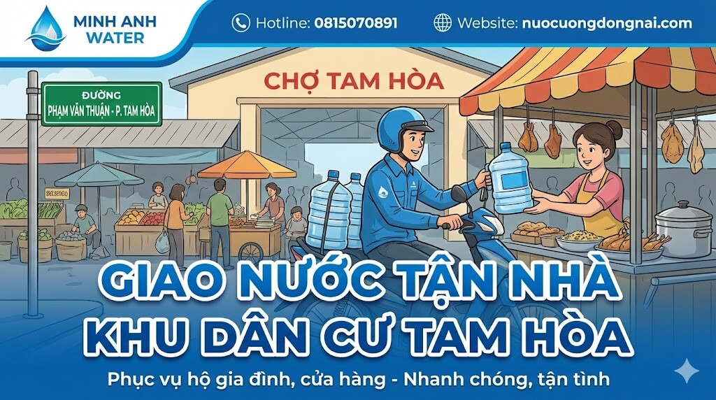 Giao nước uống Phường Tam Hòa: Lợi ích vượt trội cho cư dân Trảng Bom 1 Giao nước uống Phường Tam Hòa