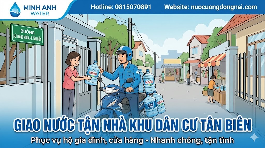 Giao nước uống Phường Tân Biên