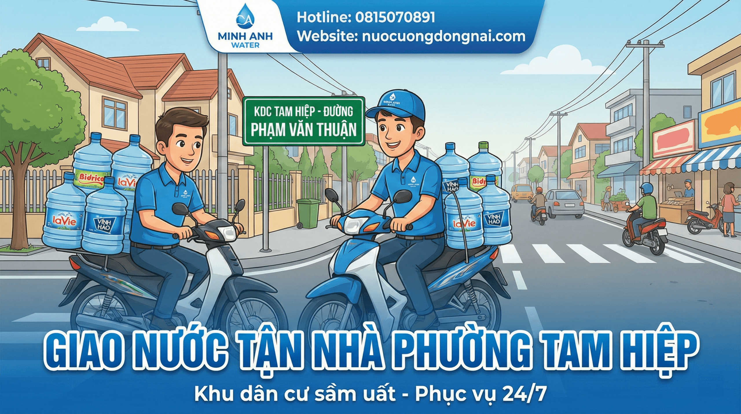 Giao nước uống Phường Tam Hiệp