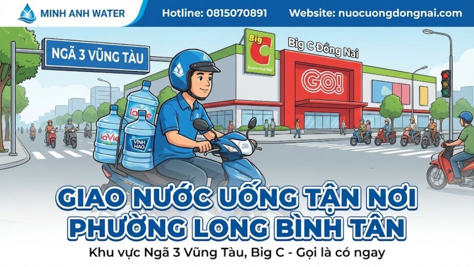 Giao nước uống Phường Long Bình Tân