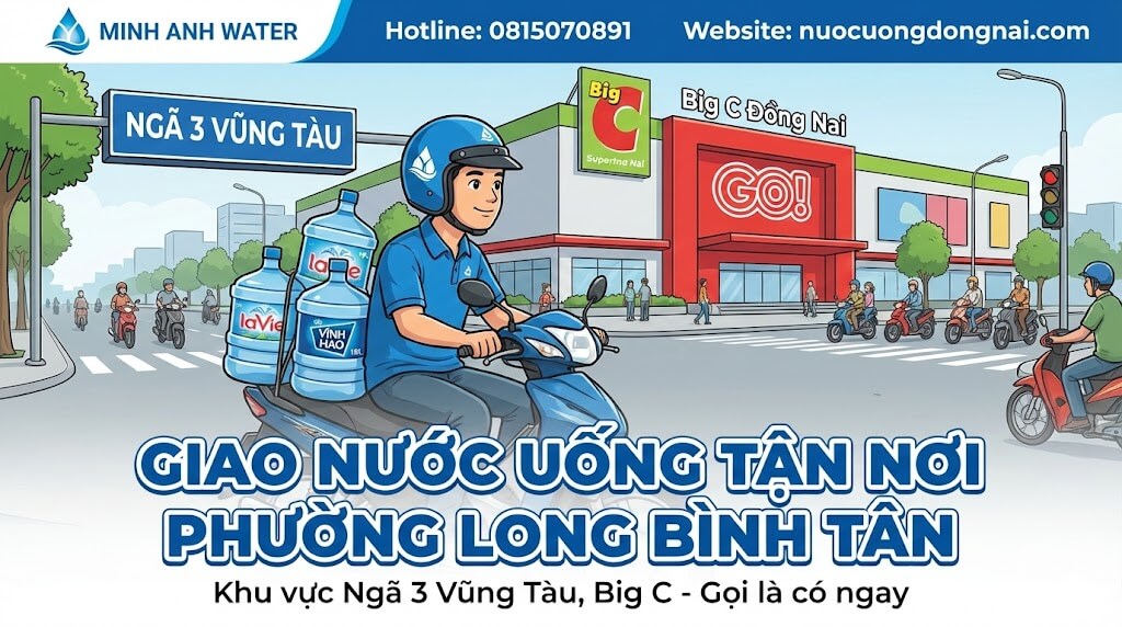 Giao nước uống Phường Long Bình Tân